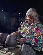 Lucy Lewis, Acoma Potter.