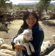 Navajo shepherdess, Sarah Whitehorse.