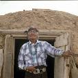 Hank Nez at his hogan on the Navajo Reservation, Arizona.